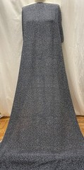 100% Silk Georgette Navy Blue White Pin Dot Fabric By The Yard 42-43 ” Wide