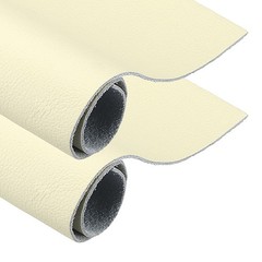 2Pcs Genuine Leather Sheet, 7.9″x11.8″ Full Grain Leather Pieces, Beige