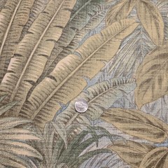 Tommy Bahama BAHAMIAN BREEZE Palms Outdoor Fabric 2 Yds X 55″ Blue Green READ