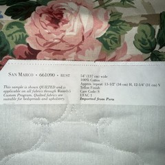 Lot of 4 Vintage Waverly Fabric Samples Craft Scraps Briarcliff San Marco AS IS