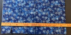 Snowflake Fabric NEW 1 1/2 Yard X 58” Wide (54×58) Quilt/Sew Projects SPARKLES
