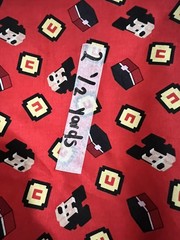 12 yard Disney Mickey Crossy Road Icons Fabric