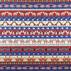 Noah’s Ark Fabric Traditions Border Patchwork 69 x 42 1995