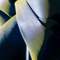 ROYAL BLUE YELLOW TWO TONE FAUX SILK POLY DUPIONI FABRIC 58″ DRAPERY BY THE YARD