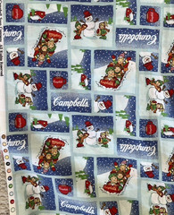 (3) Yards 42 Wide Campbell Kids Fabric, Campbell Soup Company 2002