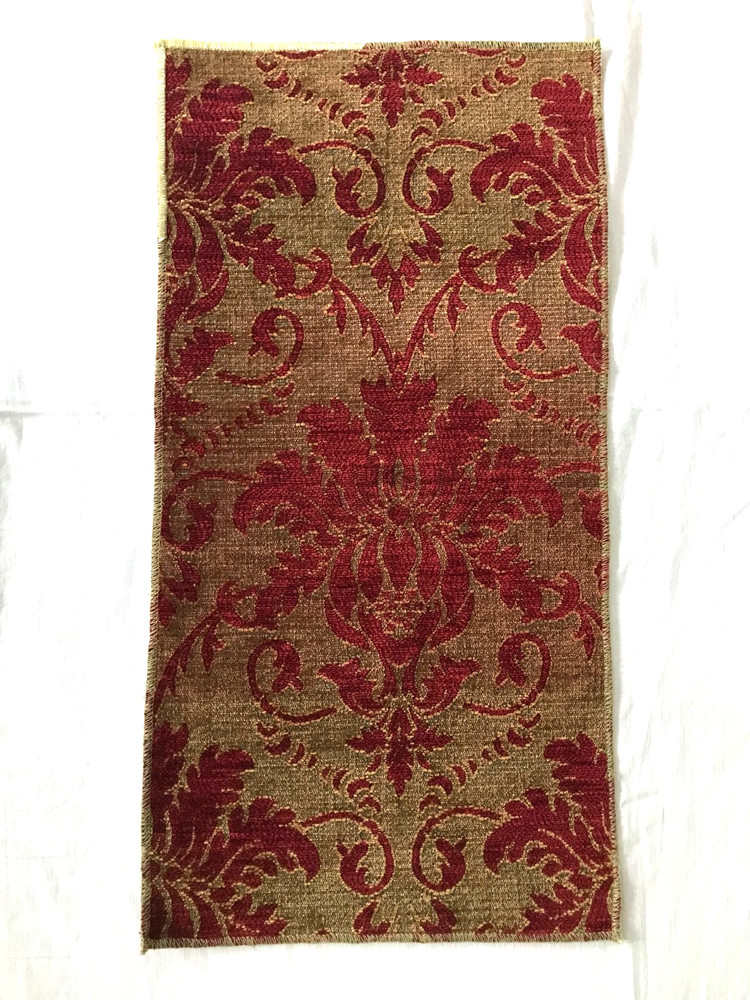 Vintage Upholstery Fabric SAMPLE, Soft Chenille for PILLOWS–Crafts, Gorgeous