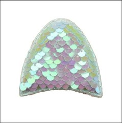 4pc. Sequin fabric unicorn ears 2 inch WHOLESALE for unicorn headband