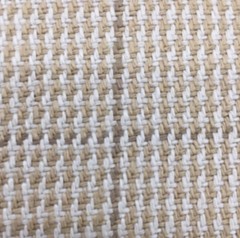 4 Yards of Neutral Windowpane Medium Weight Home Decor Fabric
