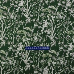 LACEFIELD DESIGNS GARDEN PARTY HUNTER GREEN FLORAL LINEN FABRIC BY THE YARD 54″W