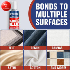 Permanent Fabric Glue Washable, 2-Pack Liquid Stitch for Clothing, Professional