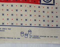 Vtg Cow Farm Dairy Feed Fabric Panel Pillow Cushion Coaster Placemat Tote Bag
