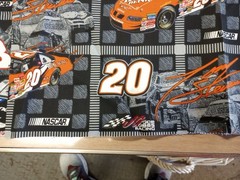 Black And White Checkered Flag Cotton Fabric Nascar Racing Dale Sr. Tony Stewart