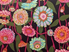 Fabric Cotton Large Colorful Flower By Anna Maria 43” X 36”325