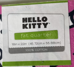 NEW Hello Kitty by Sanrio Pink Apples Fat Quarter 18″x22″ Cotton