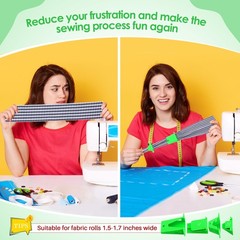 Ceoighe 2 Pack Jelly Roll Fabric Tube Maker, 4.53 x 4.13 x 1.18 inches, Green