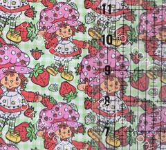 Custom 100% Cotton Woven Fabric Berry Girl Green Checker By The 1/4 Yard 9×56