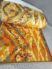 VTG 70s MCM Carole Fabrics Sample Book 10.5″ x 15.5″ 70s Colors for Crafting