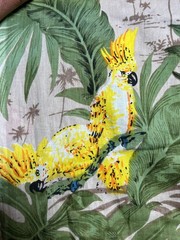 Multi Parrot Indian Cotton Fabric Dressmaking Sewing Running Fabric 10 Yards AU