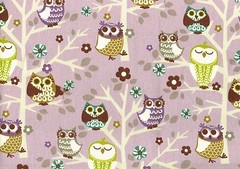 BPKaufmann Fabric Sit-N-A-Tree Plum Cotton Lavender Purple Gold Green Drapery