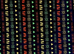 African Print, Stretch Cotton Satin Fabric – Dark Brown, Orange “Kachi” Per Yard