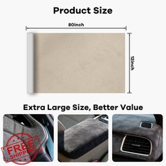 TREEHAC Suede Fabric Wrap Beige 12 x 80