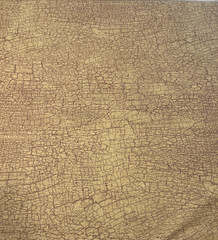 1 Yd Crackled Brown & Red on Gold Cotton Marcus Brothers Textiles, Inc 45″ Wide