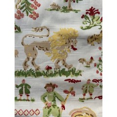 Richloom Platinum Collection Fabric rare 8 yards wide toile de jouy European 55”