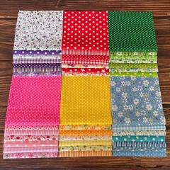 Jukway 42PCS Cotton Fabric Bundles, 10″x10″ Cotton Fabric Patchwork Squares F…