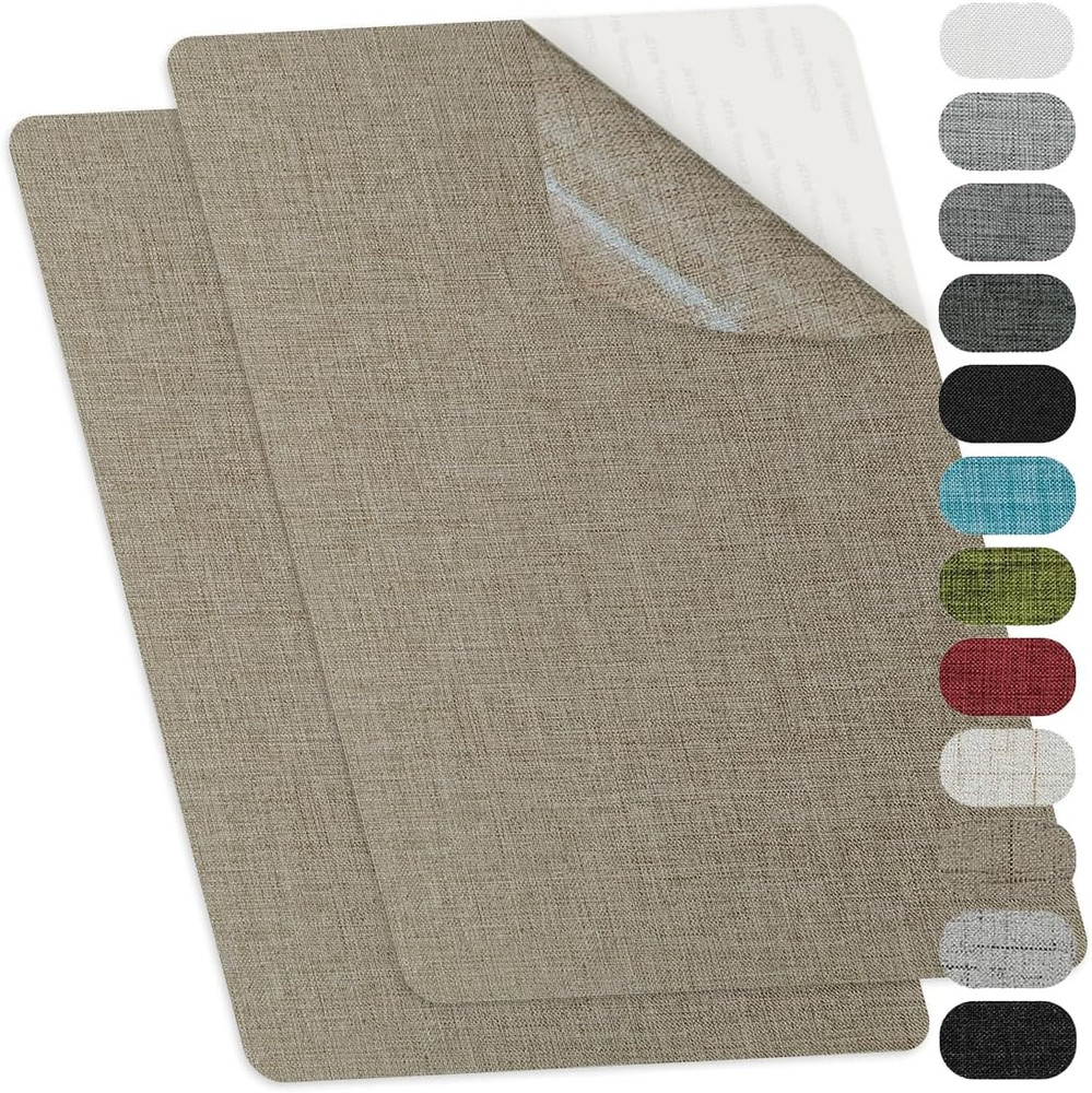 Linen Repair Patches, Self-Adhesive Linen Fabric Patches, Large Size 8X11 Inch R