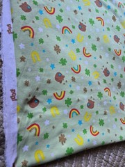 4 Plus Yds 60 Inches Wide Cotton Stretch Fabric By Pop! Rainbows Lucky Charms