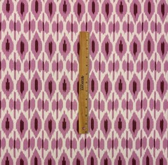 DESIGNER IKAT ROSE PINK GEOMETRIC EXCLUSIVE MULTIPURPOSE FABRIC BY YARD 56″W