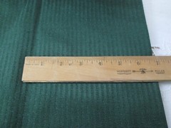 Vtg.Estate Find, Dark Green on Green Satin Stripe Fabric 54″ W x 1 Yd +