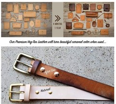 Veg Tan Cowhide Tooling Leather 3-11oz (1-4.8mm) Pre-Cut Special Bundle Sets