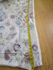 Etamine Paris Pastel Floral Print Fabric Cotton Or Blend 84″L x 60.50″W