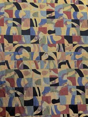 Mid Century Modern Multi Colored Woven Designer Heavy Duty Upholstery Fabric New