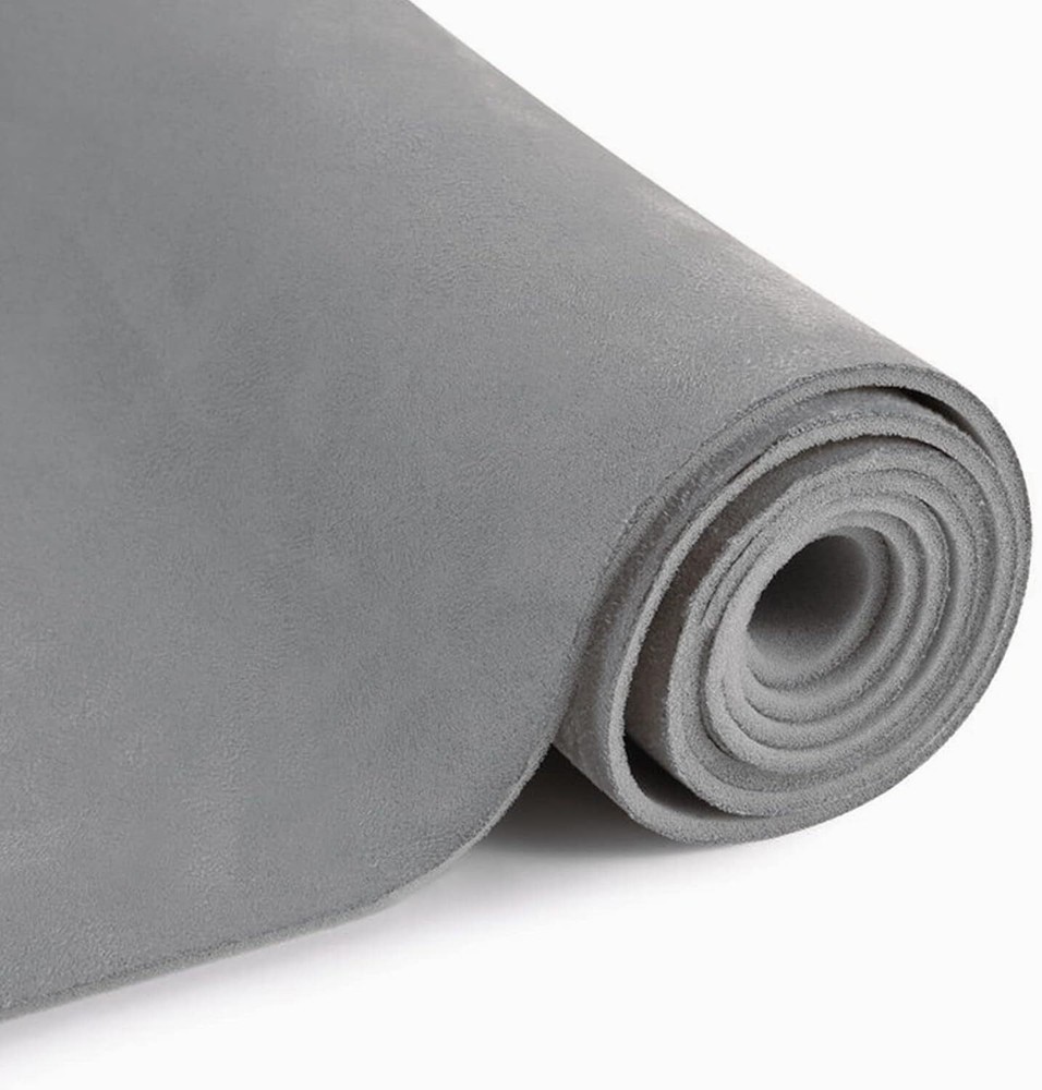Grey Car Ceiling Fabric Repair Kit Headliner Material with Foam Backing 96″X 60″