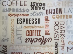 Whistler Studios Windham Fabrics Dark Roast COFFEE COTTON FABRIC 1Y2″X44″ NEW