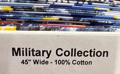 United States Military Navy 100% med cotton fabric by the yard #13 US Navy