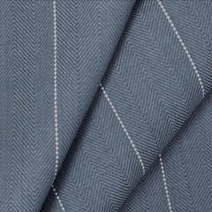 Blue White Stripe Cotton Drapery Cushion Pillow Upholstery Sewing Fabric BTY