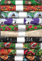 10 assorted cotton fabric fat quarters