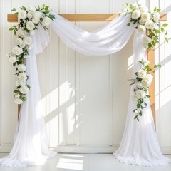 Elegant Wedding Arch Drapery 100 Polyester Soft Fade Resistant Fabric Events New