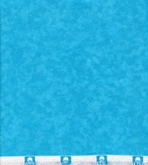 Aqua Blue Mottled Fabric Cotton 1-7/8 Yard (44″ x 67.5″)