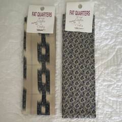 Lot of 8 Fat Quarters Cotton Multicolor Fabric for Quilts/Crafts: STORAGE ODOR!