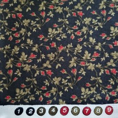 Retired Moda Fabric 3 Sisters Paris Flea Market Dark Floral 141×43 READ