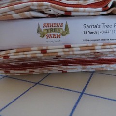 BY THE YARD, Christmas Plaid Santa’s Tree Farm, $3.99 Ships ANY Amount Of Fabric