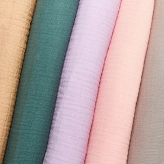 Double Cotton Gauze Fabric 100% Cotton 51/52″ inches Wide Crinkled Sold BTY