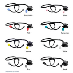 Adsoft POP Snap-On Silicone Eartips for Adscope Stethoscopes, 16 Pairs, Large a