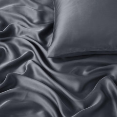 Tencel Cotton Fabric by the Yard, 1 Yard X 98 Inch Wide Dark Grey Cloth Fabric,
