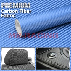 Blue Carbon Fiber Fabric Cloth Marine Vinyl 54″ Wide Plain Weave Upholstery