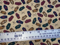 6 Yds Winter Comforts Border Snowman Mittens Coord. Flannel 3 Prints by Spectrix